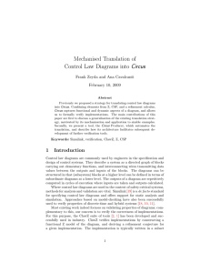 Mechanised Translation of Control Law Diagrams into Circus