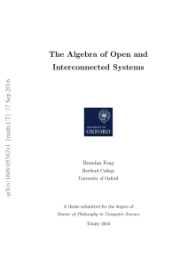 The Algebra of Open and Interconnected Systems