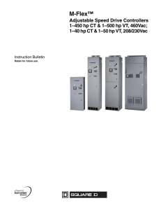 M-Flex™ Adjustable Speed Drive Controllers