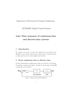 ECED4601 Digital Control System Lab1 Time