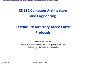 PowerPoint Presentation - EECS 252 Graduate Computer