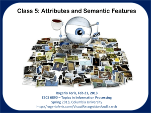 Class 5: Attributes and Semantic Features