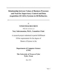 Relationship between Values of Business Processes and Need for