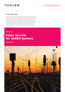 Cyber Security for SCADA Systems