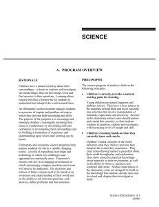 Science (Elementary) A.1(1996)