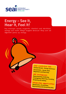 Energy – See It, Hear It, Feel It!