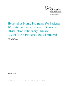 COPD - Health Quality Ontario