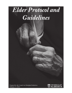 Elder Protocol and Guidelines - Provost