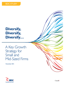 Diversification - Business Development Bank of Canada