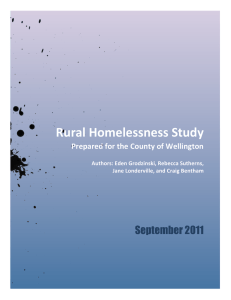 Rural Homelessness Study