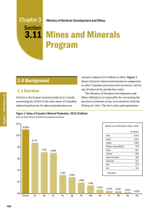 3.11: Mines and Minerals Program - Office of the Auditor General of