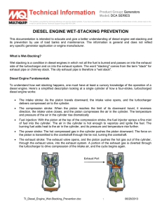 Diesel Engine Wet Stacking Prevention