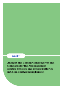 GCSFP Study EV-Norms and Standards