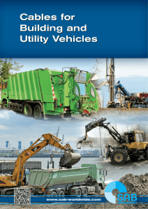 cables and wires for building and utility vehicles