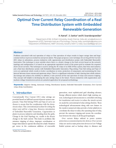 Optimal Over Current Relay Coordination of a Real Time Distribution