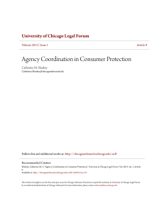 Agency Coordination in Consumer Protection