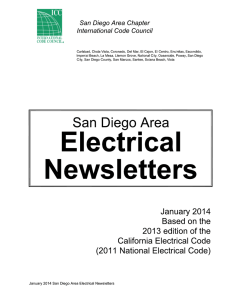 2014 San Diego Area Electrical Newsletters