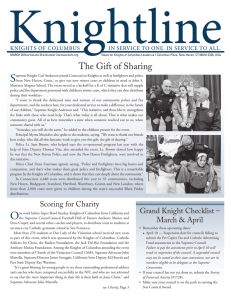 March 2016 - Knights of Columbus
