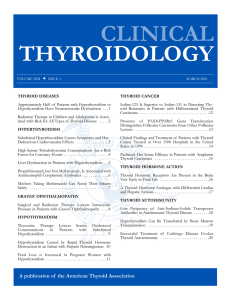 Clinical Thyroidology March 2001 Volume 13 Issue 1