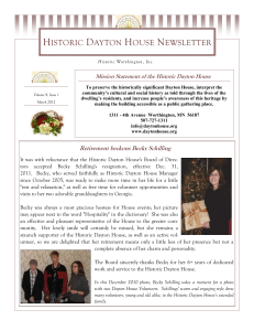 DH Newsletter Volume 9 Issue 1 March 2012