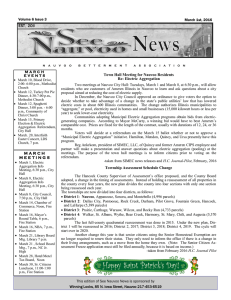 March 1st, 2016 Volume 6 Issue 3 MARCH MEETINGS This edition