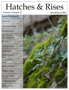 Volume V Number II March/April 2016 Inside This Issue: