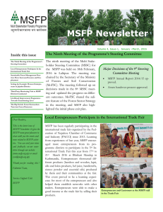 MSFP Newsletter, Volume 4, Issue-1