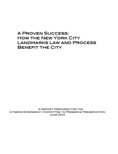 A Proven Success: How the New York City Landmarks Law and