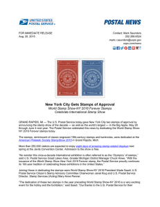 New York City Gets Stamps of Approval
