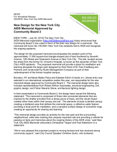 New Design for the New York City AIDS Memorial Approved by