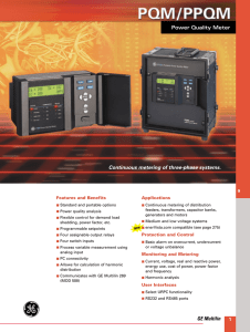 Power Quality Meter Continuous metering of three