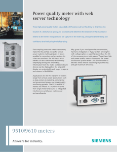 Power Quality meter With Web Server Technology