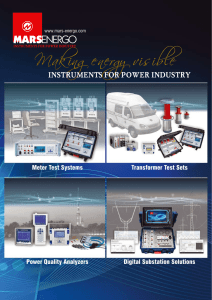 Power Quality Analyzers Digital Substation Solutions Meter Test