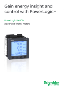 PowerLogic PM800 series power and energy meters