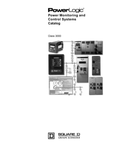 PowerLogic Power Monitoring and Control