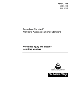 Workplace Injury and Disease Recording Standard