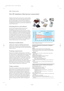 Part III Ambulatory blood pressure measurement