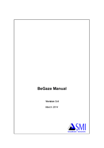 BeGaze Manual