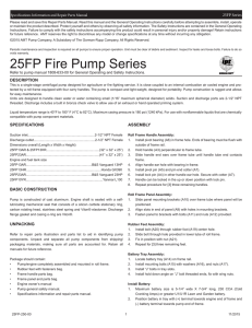 25FP Fire Pump Series
