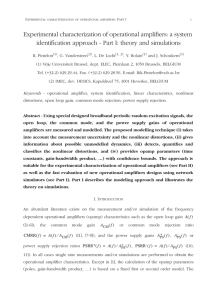 Experimental characterization of operational amplifiers: a system