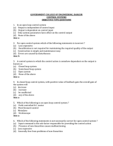 Control System Objective Type Questions