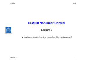 EL2620 Nonlinear Control