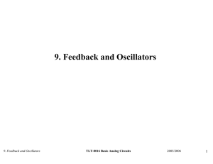 9. Feedback and Oscillators