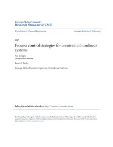Process control strategies for constrained nonlinear systems
