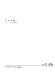 Symetrix Full Line Catalog