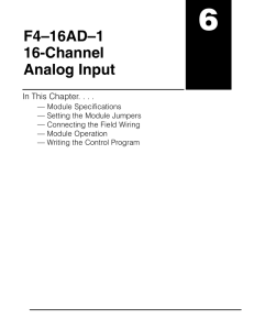 F4–16AD–1 16-Channel Analog Input