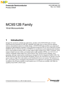 MC9S12B Family