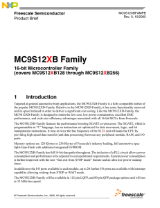 MC9S12XBFAMPB, MC9S12XB Family 16