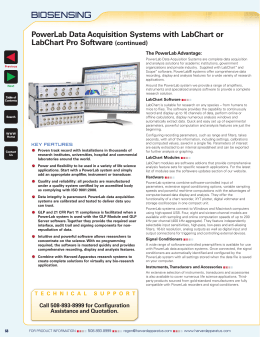 Powerlab Software