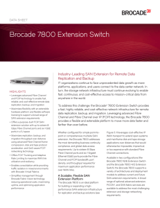 Brocade 7800 Extension Switch Data Sheet